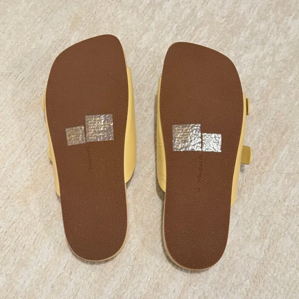 NEW Madewell The Cambrea Double-Strap Sandal in Yellow Clay Size 7